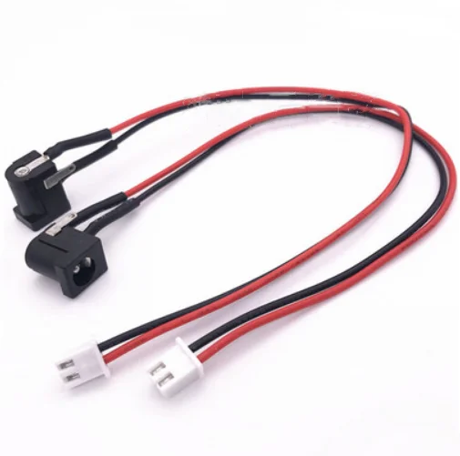 DC with cable DC005 5.5-2.1/2.5mm power socket Three-pin straight DC to XH2.54mm2P terminal cable