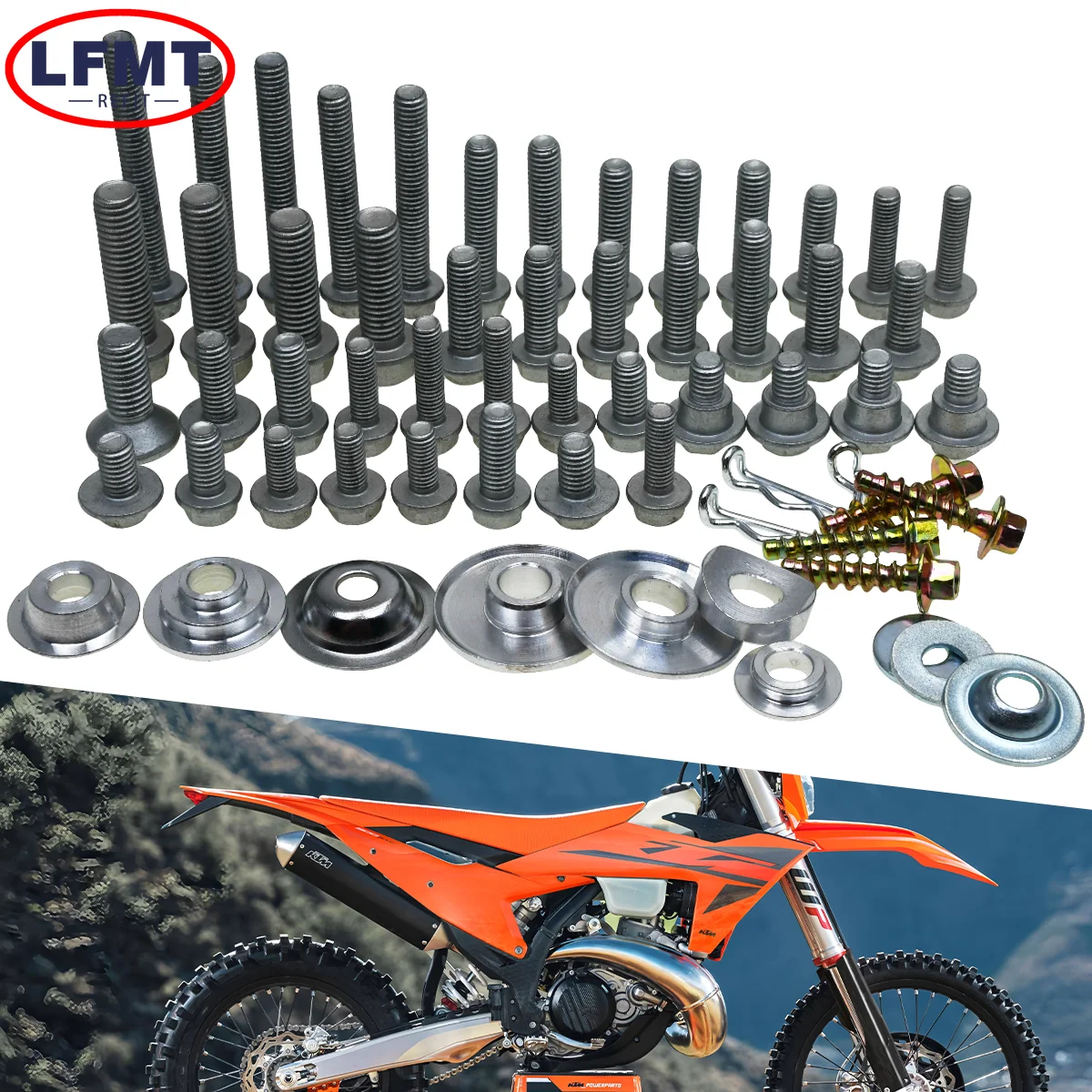 

Комплект крепежных болтов из пластика для мотоцикла для KTM 125 150 250 300 350 450 500 EXC EXCF SX SXF XC XCF XCW TPI Six Days