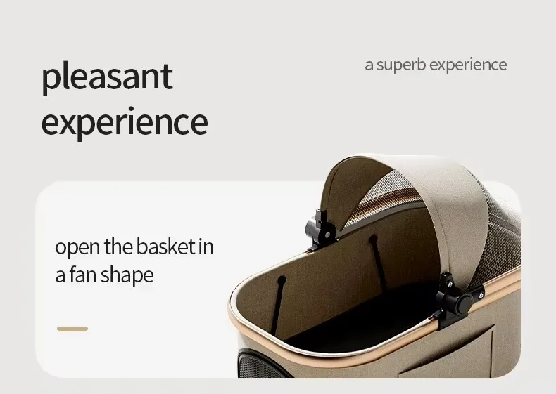 2026 New Separable Pet Stroller, Portable One Click Recycling Cat Stroller, Universal Lightweight Baby Stroller for Travel