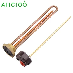 220v  Electric Water Heater Thermostat Adjustable Temperature Switch DN32 1 1/4'' Immersion Heating Element 1200w 1500w 2kw 3kw