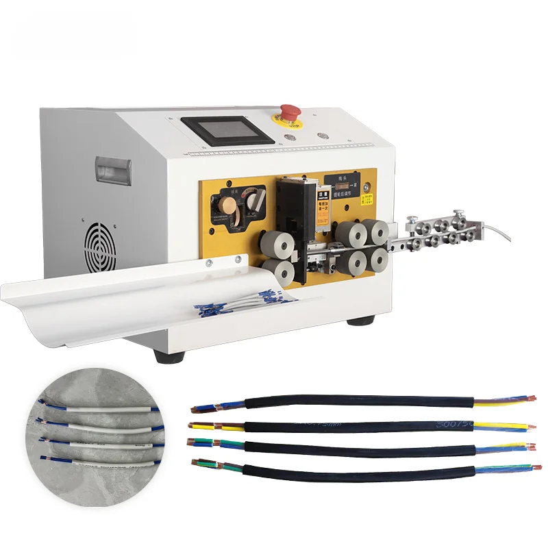 TR-880L Round Sheath Cable Flat Jackie Cable Stripping Cutting Machine Core Processing Automatic Stripping Tool