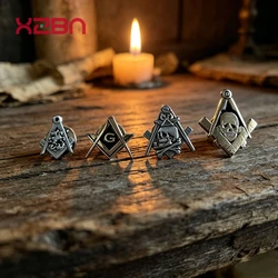 Masonic Lapel Pins Badge Mason Freemason Exquisite skull  Skeleton Zinc alloy material  Retro motorcycle rider Souvenirs Gift