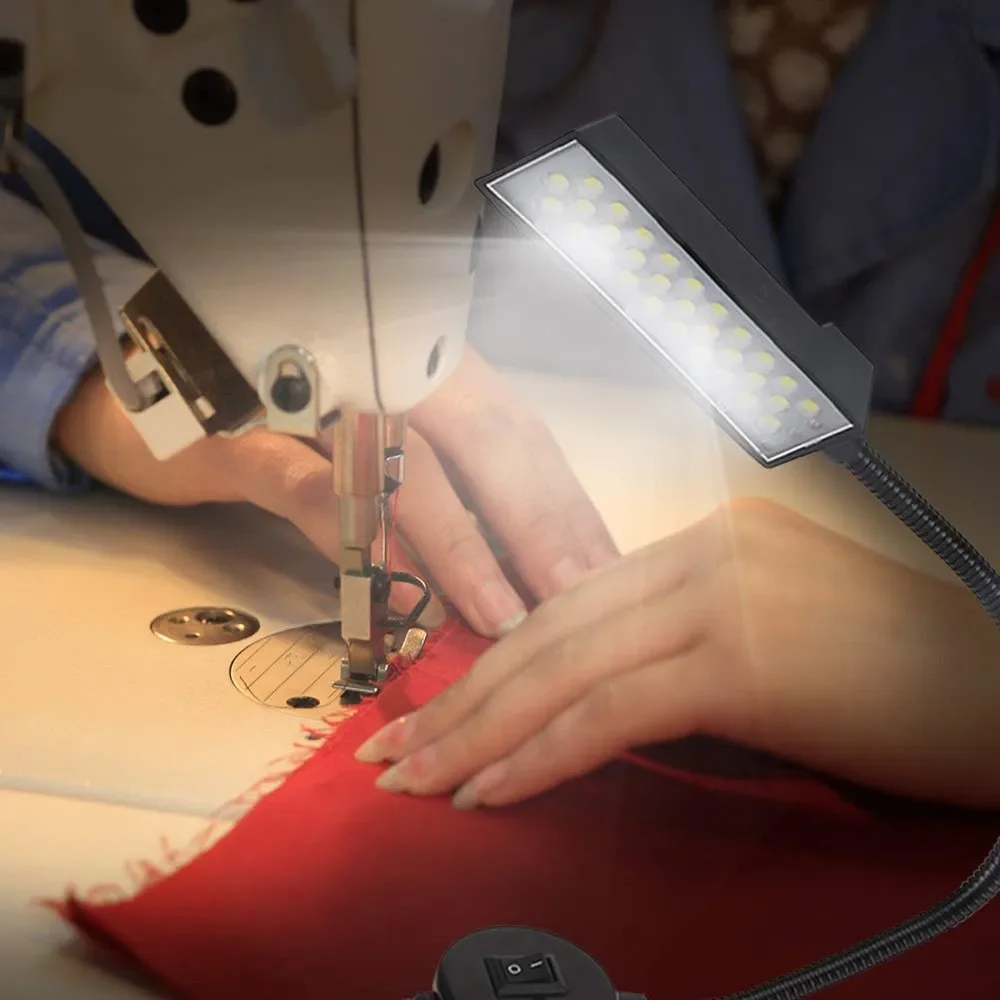 30 شرائط إضاءة لآلة الخياطة LED مع مغناطيس قابل للتعديل، أضواء عمل للإضاءة الصناعية، مصباح عمل مرن لحماية العين #6