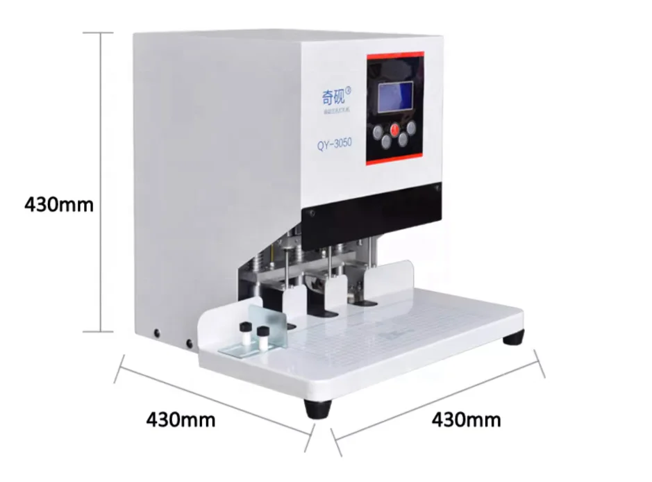 Three Holes Automatic Paper Recipt Invoice Book Hole Drilling Punching Threading Machine