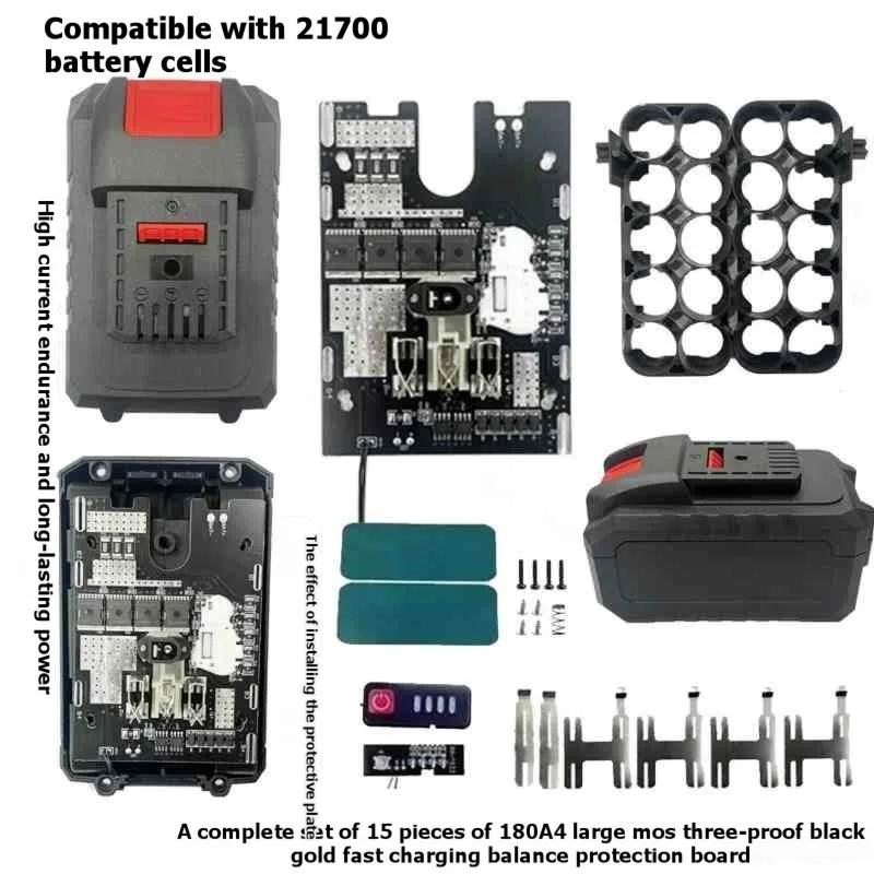 HOT!A72T For Dartek A3 21700 Power Tools Battery Protection Board 21V 180A Protection Circuit Board With Equalizer Circuit