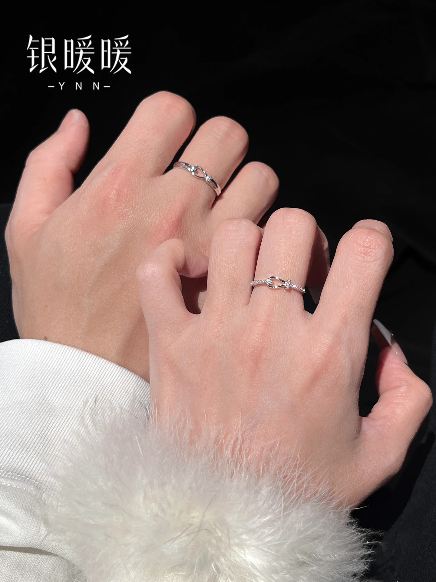 set-di-anelli-in-argento-puro-ideale-come-regalo-per-anniversari-o-compleanni-per-la-fidanzata-o-il-fidanzato-anelli-regolabili-dal-design-minimalista-e-alla-moda