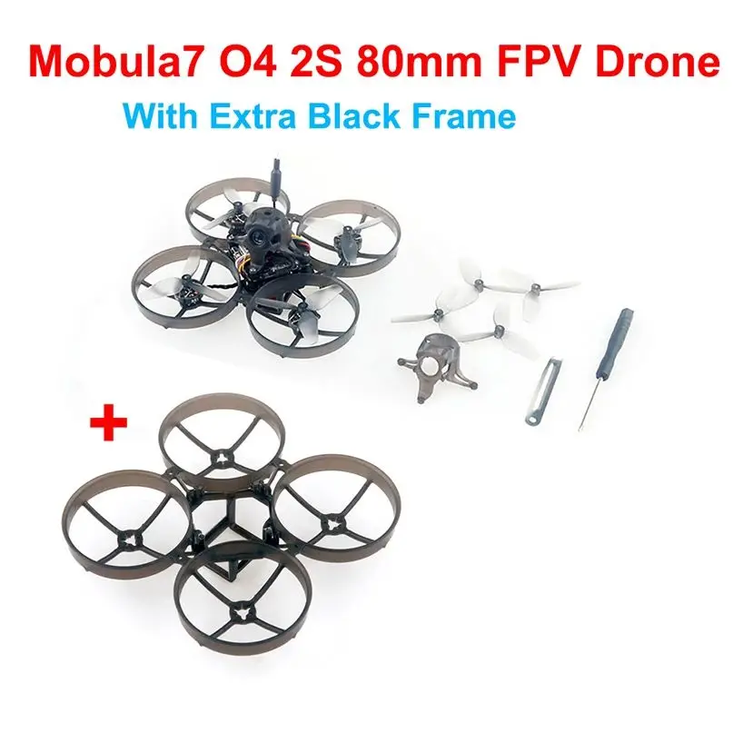 

HappyModel Mobula7 1S 2S Freestyle BNF HD Встроенный контроллер полета HDZERO AIO5 ELRS 2,4 ГГц V3.0 RS0802 25000KV Бесщеточный двигатель