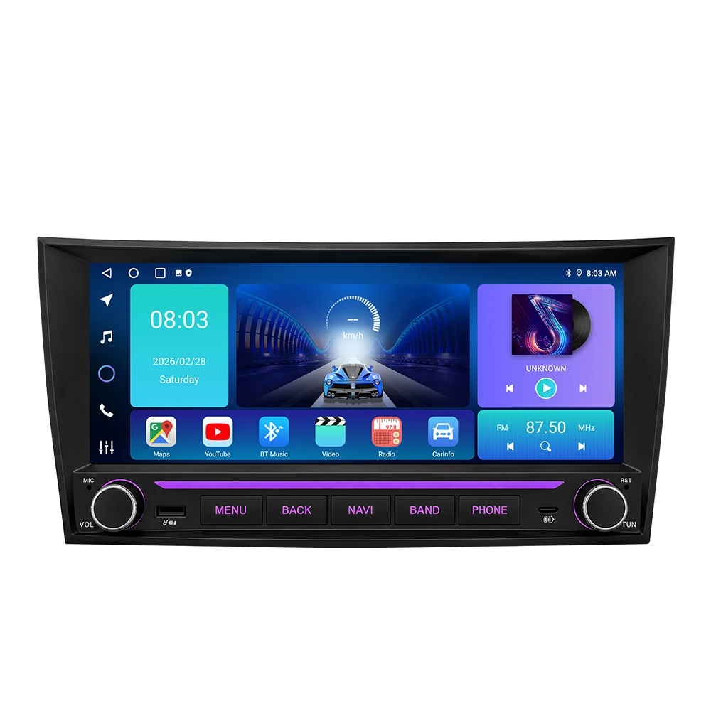 Android 16 Car Radio Carplay For Mercedes Benz E-class W211 E200 E220 E300 E350 E240 E270 E280 CLS CLASS W219 2002-2009 Stereo