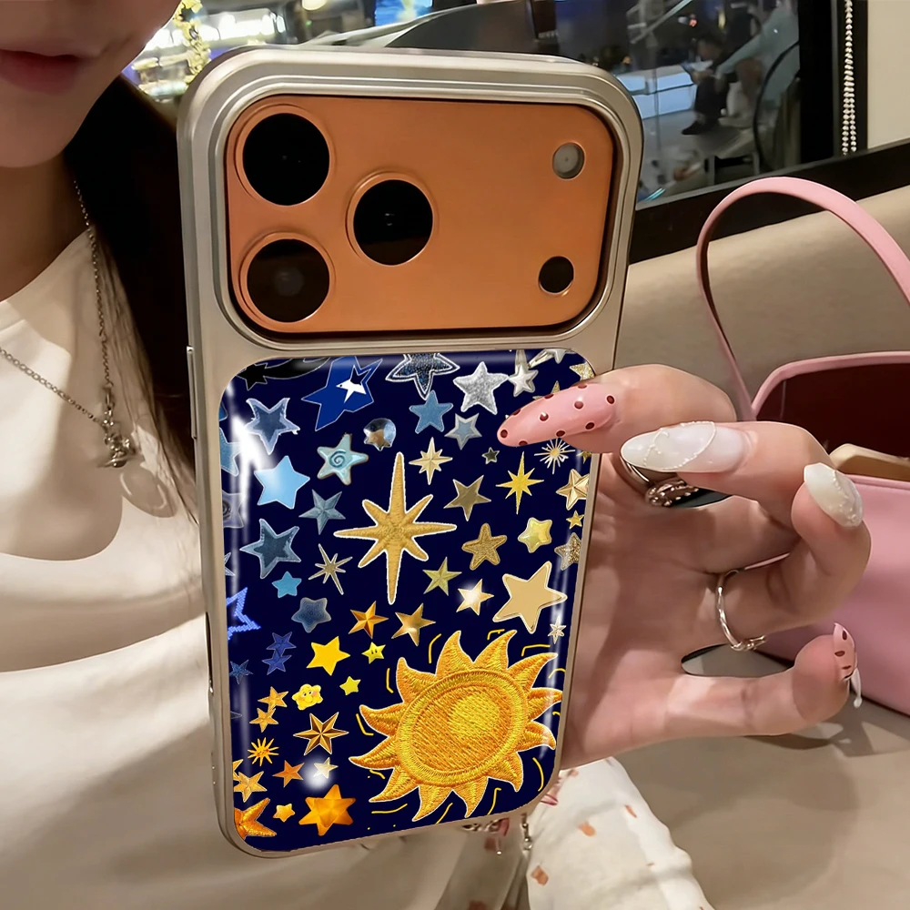 Neue Meteor Star Drop Glue INS Hülle für iPhone 15 17 13 Pro Max Phone 11 12 13 ProMax 14 15 16 Plus Hüllen Stoßfest Niedliche Coque – Detail 2