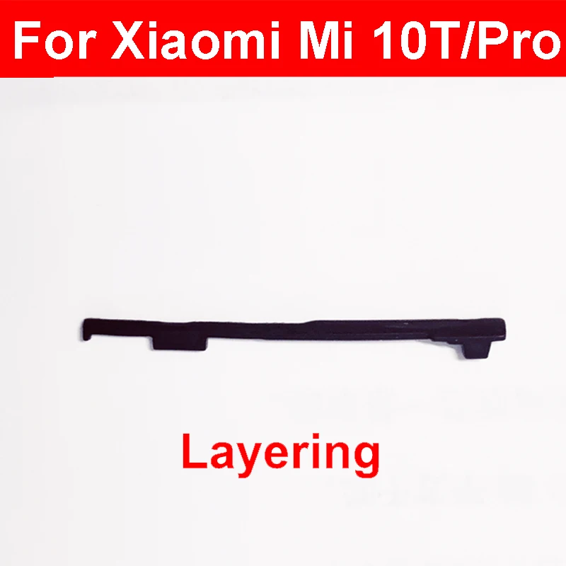 Volume Buckle Button Bracket For Xiaomi Mi 10T 10T Pro Volume External Clip Rubber Layering Side Key Bracket Rubber Holder Parts