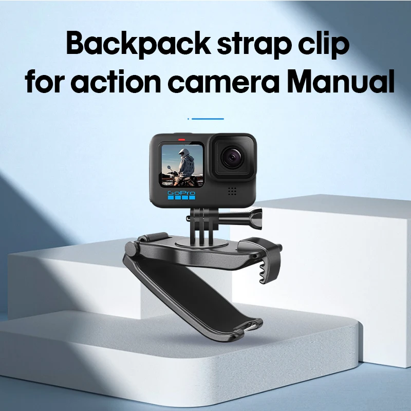 Backpack Clamp for Insta360 ONE X4 X3 X2 RS Go3S Gopro Camera Accessories Backpack Strap Clip 360 Rotatable Stable Mount Holder