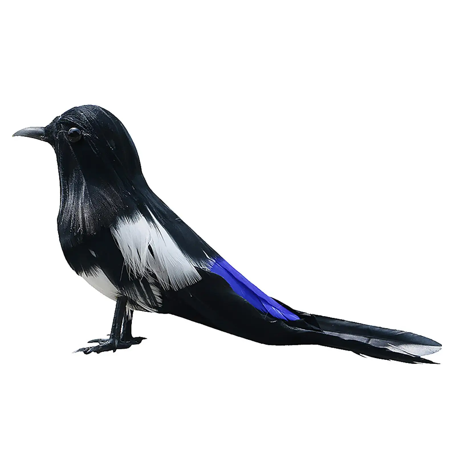 Decorative Artificial Bird Realistic Feather Magpie Decoy for Home Garden Ornaments and House Decoration Ideas