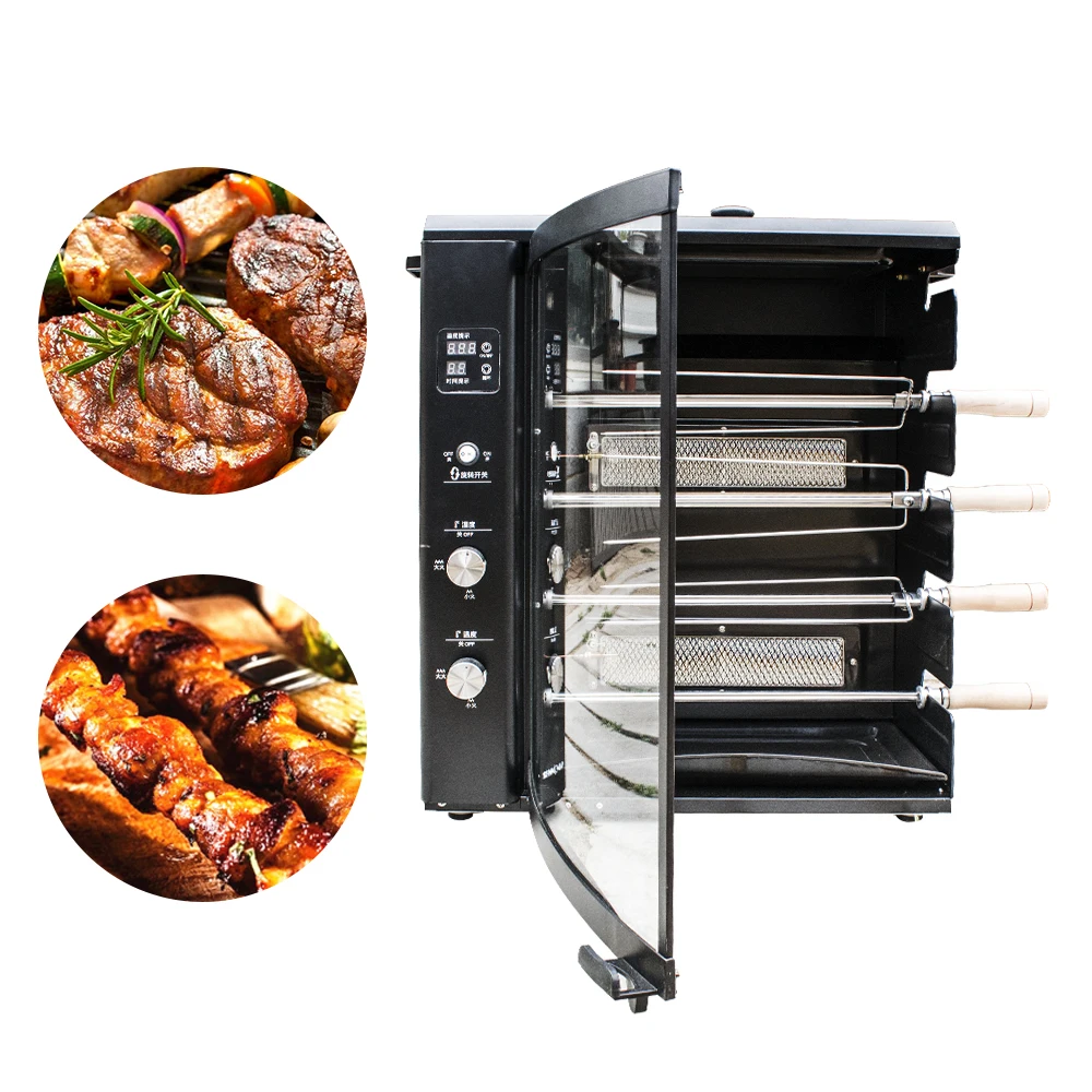 Grille Rotisseri Kebab Kamado Piec Automatycznie Obrotowy Piec Elektryczny Kuchenka Kuchenna Zewnętrzna