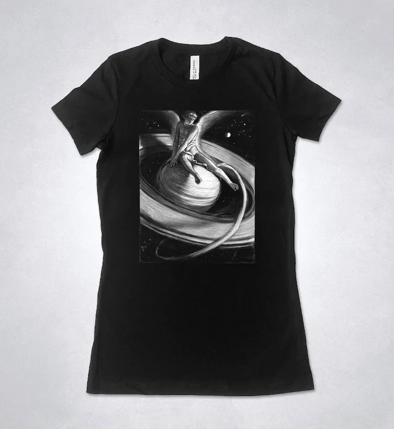 Elihu Vedder - The Throne of Saturn t-shirt, Illustration for Rubáiyát of Omar Khayyám, Saturn t-shirt