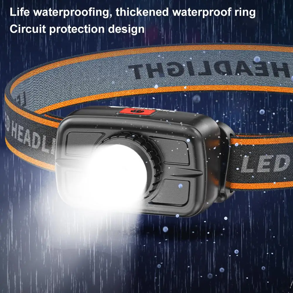 

НОВАЯ фара, ультраяркая светодиодная фара для уличной работы с зарядкой для рыбалки и 4 режимами встроенного аккумулятора, 400-600 люмен, мощность 5 Вт