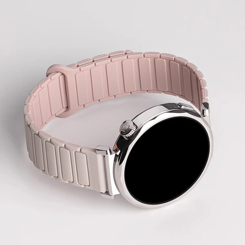18mm 20mm 22mm Magnetic Strap for Samsung Galaxy Watch 7 6 5 4 Classic 5Pro Active Silicone Band for Huawei Watch 5 GT5 Pro 46mm