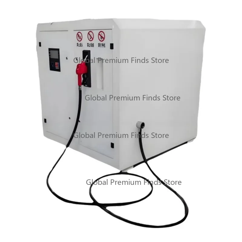 Mini Mobile Dies-el/Gasoli-ne Fuel Station Dispenser Carbon Steel Container 3000 6000 Liters Pump Hoses Included 1 Year