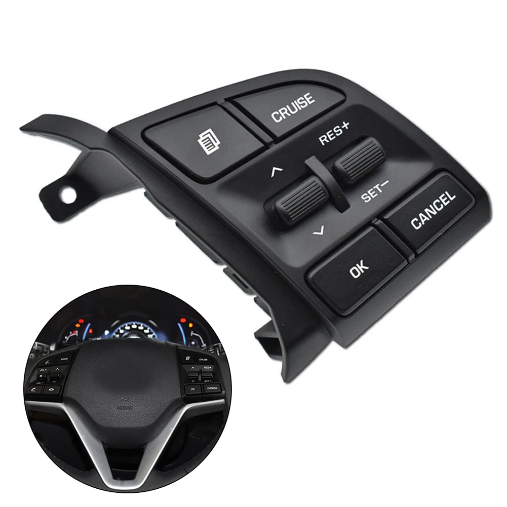 Switch Button Dynamic Steering Wheel Cruise Remote Control Switch for HYUNDAI Tucson 2015 2019 Enhanced Performance