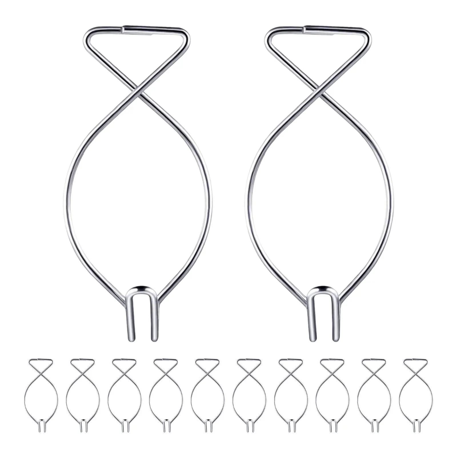 

70Pcs Heavy Duty Ceiling Hooks with Auto Rebound Mechanism for Suspended Ceiling Tiles Decorations Hanging Signs Squeeze Hangers