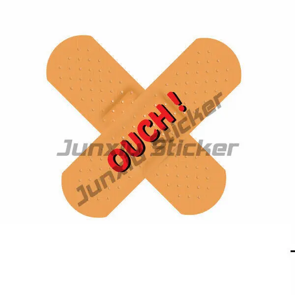 Band Aid Ouch ! Vehicle Sticker Funny Popular Novelty Motorcycle Auto Exterior Car Stickers Assecories