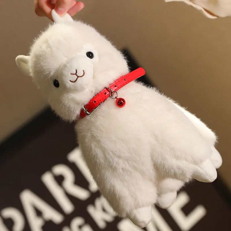 Nuovo giocattolo di peluche a campana con campanello che suona. Regalo di attività per festival di animali di peluche con bambola di stoffa di pecora carina