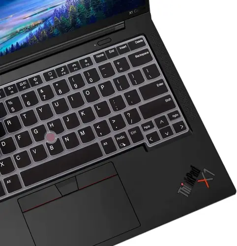 Imagen 2 del producto Cubierta de silicona para teclado de portátil Lenovo Thinkpad E14 Gen 5 Thinkpad T14 T14s Gen 4/3,L14 P14s Gen 3 X1 Yoga Gen 8/7