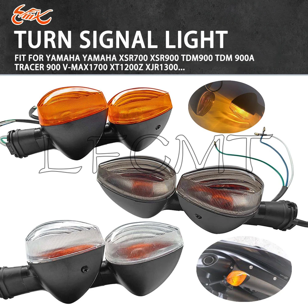 Front Rear Turn Signal Lights Indicator Lamp Fit for YAMAHA XSR700 XSR900 TDM900 TDM 900A TRACER 900 V-MAX1700 XT1200Z XJR1300