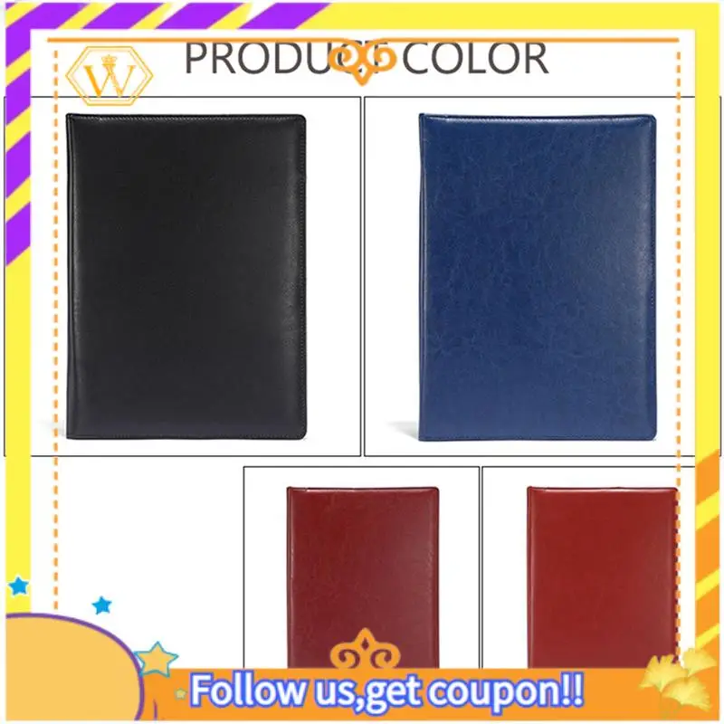 Latest-A4 PU Padfolio File Folder Portfolio Business Document Holder Metal Clipboard Pad Document Organizer Holder Easy Install