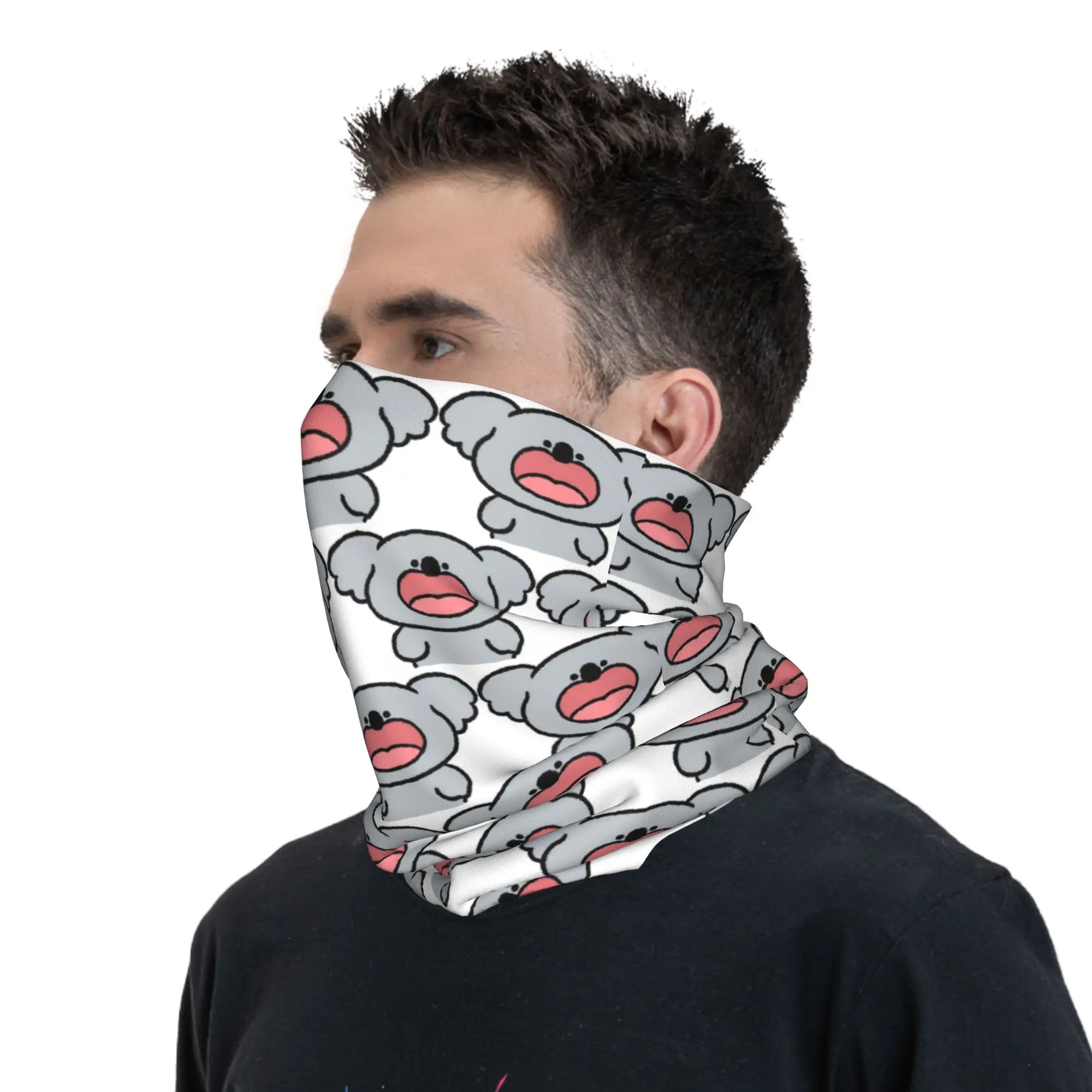Animal Meme Koalas Bandana Neck Cover Printed Mask Scarf Multifunction Headband Outdoor Sports For Men Women Adult Winter - view 4