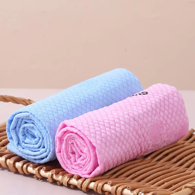 2 Pack Microfiber Hair Towels Super Absorbent Quick Drying Soft Waffle Weave Bath for Women Men Kids Wet Curly Long Home