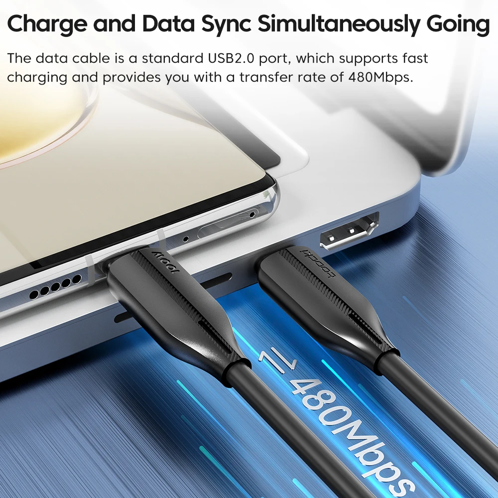 Toocki 100W Type C to Type C Cale PD4.0 5A Fast Charging for Macbokk iPhone 15 Samsung Xiomi Huawei Realme C to C Data Cable image 2