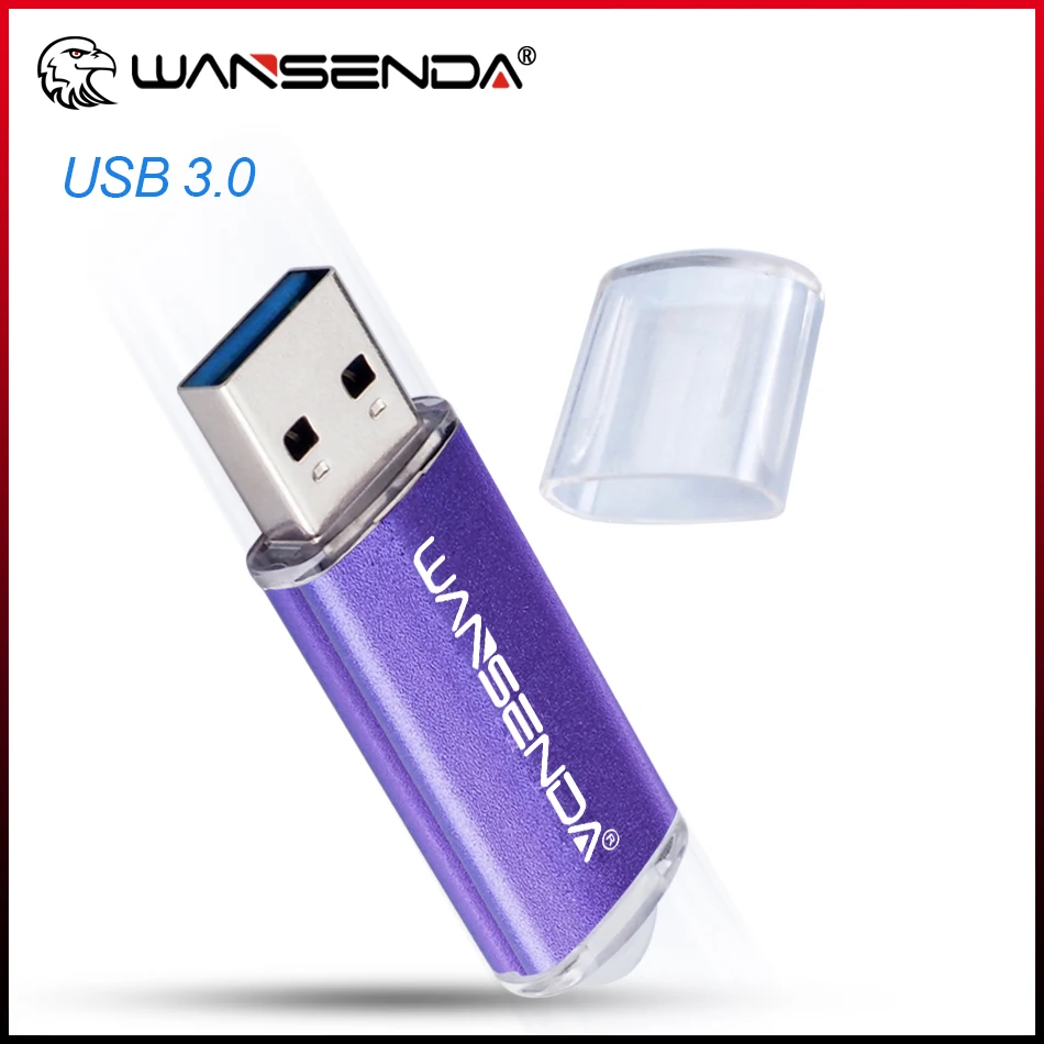 WANSENDA High Speed USB Flash Drive Pen Drive 8GB 16GB 32GB 64GB 256GB Pendrive Stick 3.0 128GB Memory Disk Thumbdrive