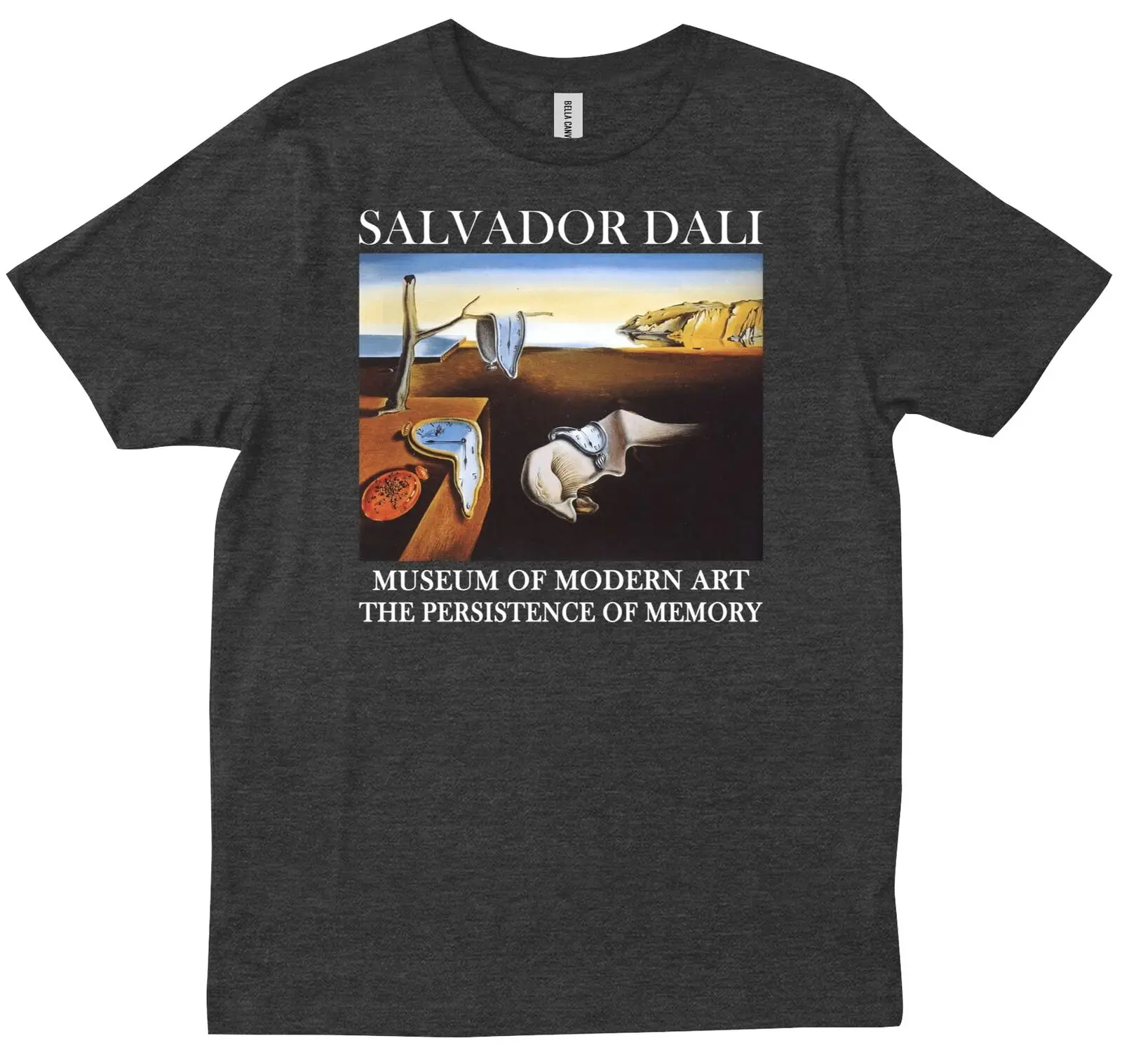 Salvador Dali The Persistence of Memory Painting Print Gift for Artist T-shirt Men Women Clothes Oversized Cotton Tees