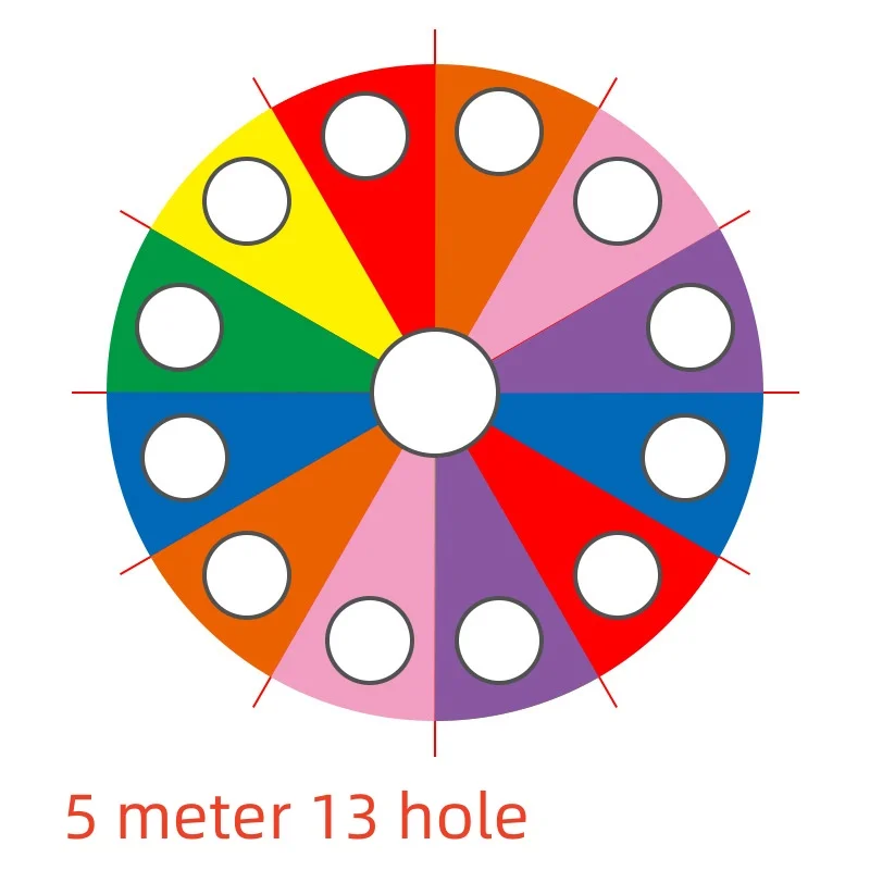 Kids Whack A Mole Game Rainbow Umbrella  Kindergarten Outdoor Fun And Sports Paracaidas Toy Buiten Speelgoed Voor Kinderen