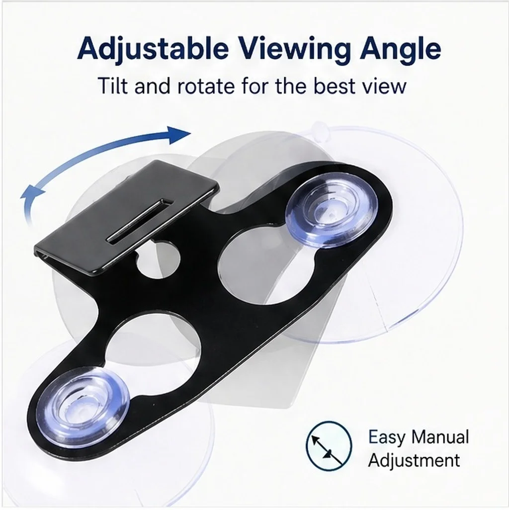 1Set Plastic Radar Suction Mount Stable Adjustable Car Windshield Holder Bracket for Vehicle Navigation Reverse Radar Bracket