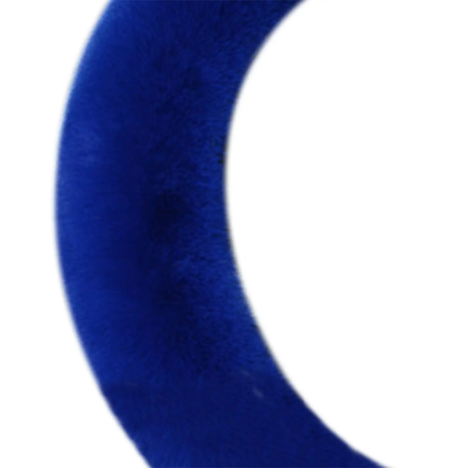 6x Generic Plush Car Steering Wheel Cover Blue Breathable Central Control Storage Cover Warm Car Accessories Protective Cover