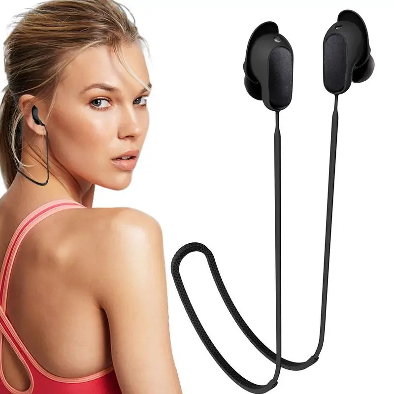 Silicone Anti Lost Strap Earphones Neck Rope For Bose Quiet Comfort Earbuds II Hanging Neck Rope Sweatproof Waterproof Accessory