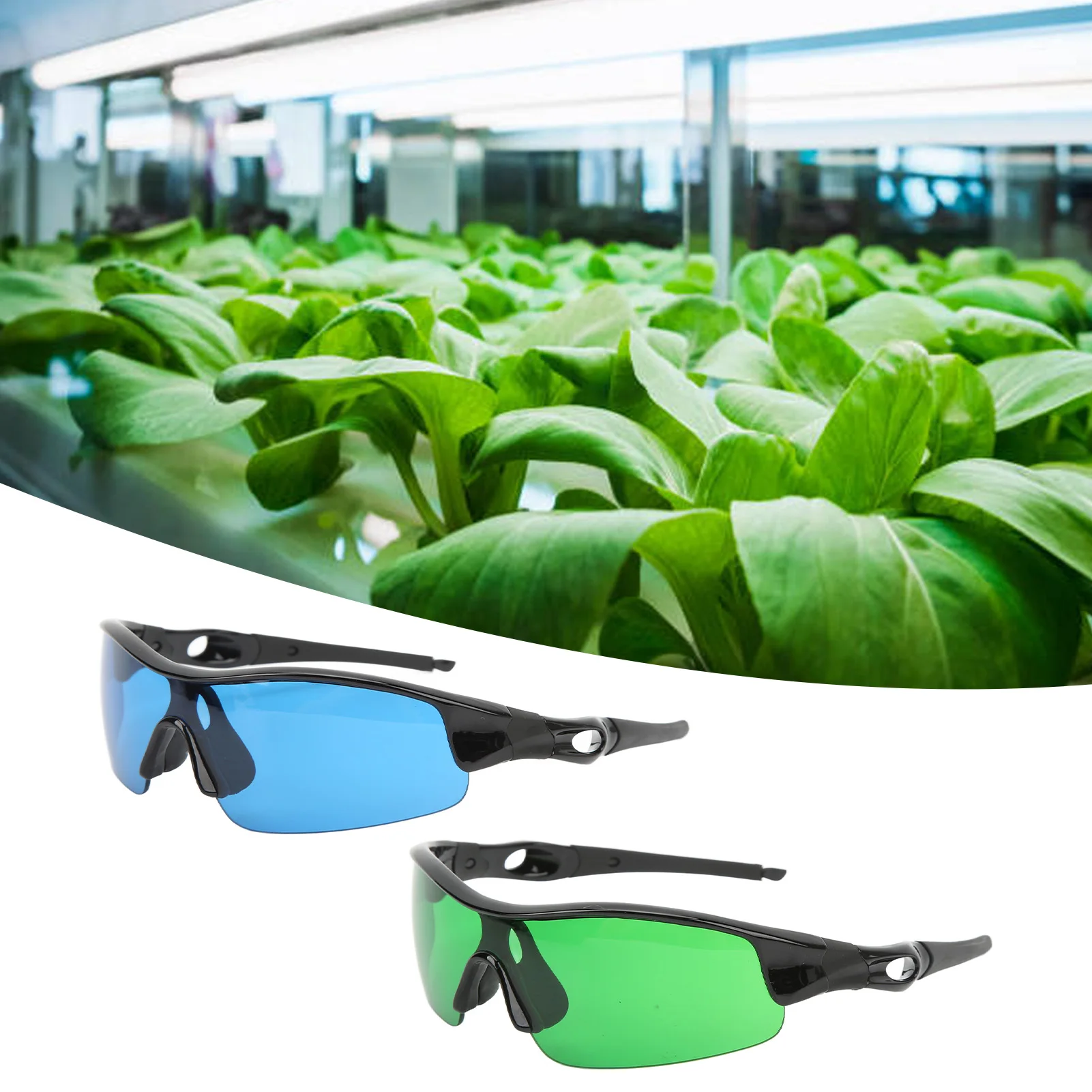Óculos protetores UV para trabalhar, Óculos de luz LED, Iluminação HPS, Grow Room