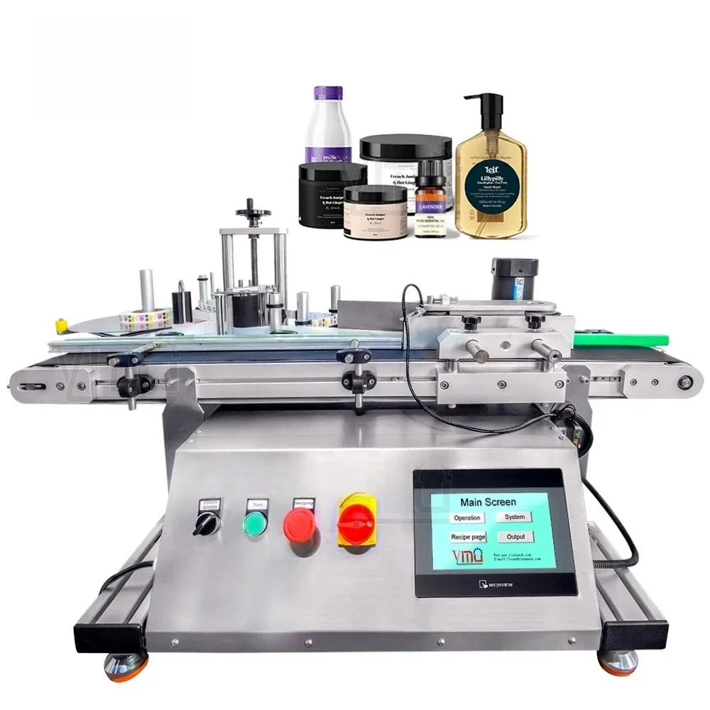 YIMU Najlepiej Sprzedająca Się Automatyczna Etykieciarka do Butelek 2024, Etykieciarka do Puszek i Słoików, Aplikator Naklejek, Maszyna do Etykietowania Okrągłych Butelek