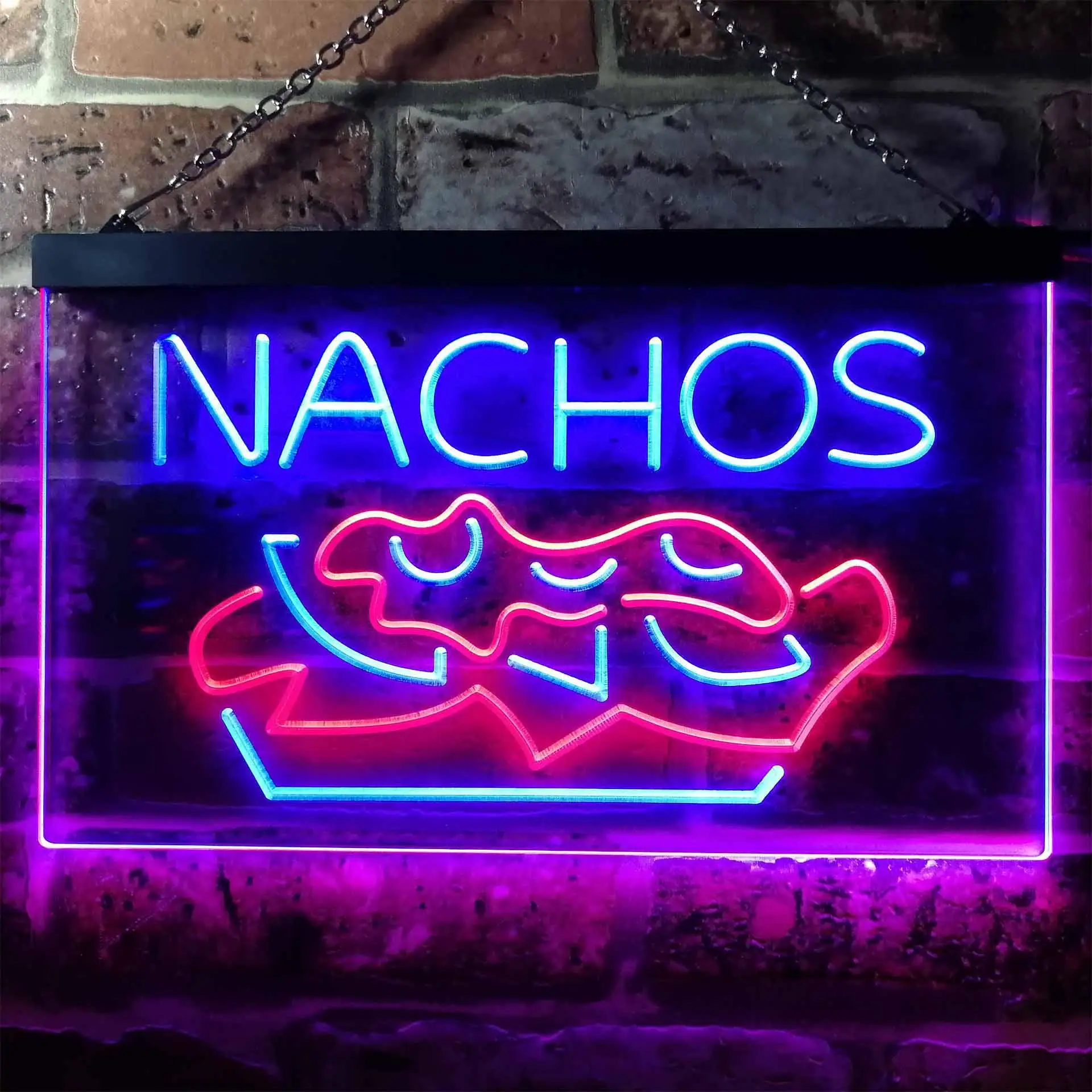

NACHOS Dual Color Led Neon Sign st6-i0314