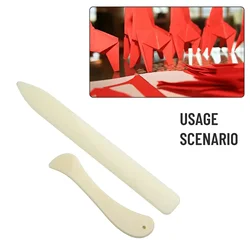 2pcs Set Bone Folder Craft Tools Pastic Open Leather Folding Creasing Paper DIY Home Handmade Accessories