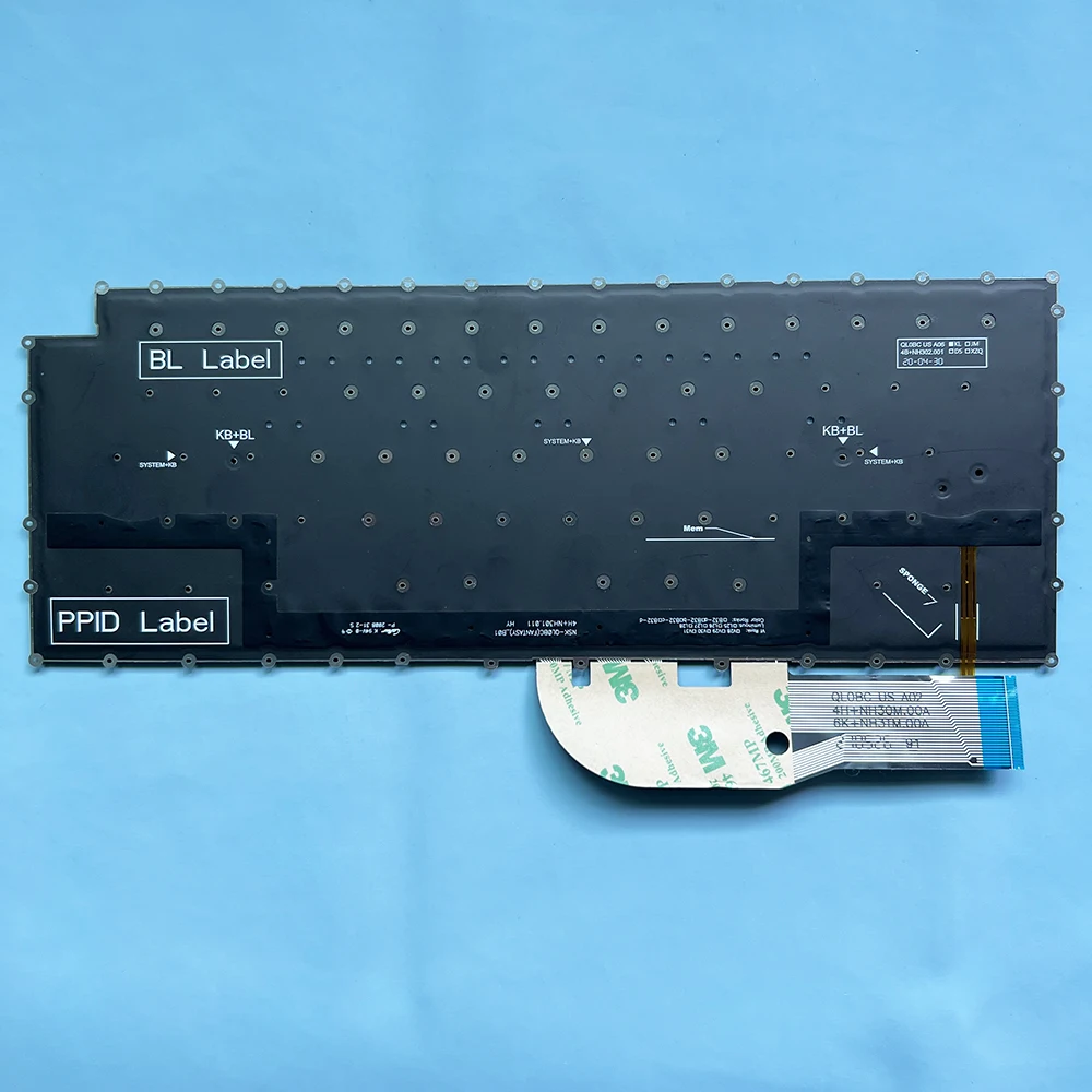 9500 Russian Backlight Keyboard for Dell XPS 15 9500 9510 9520 17 9700 9710 9720 Precision 5550 5560 5570 5750 03VN2J Notebook