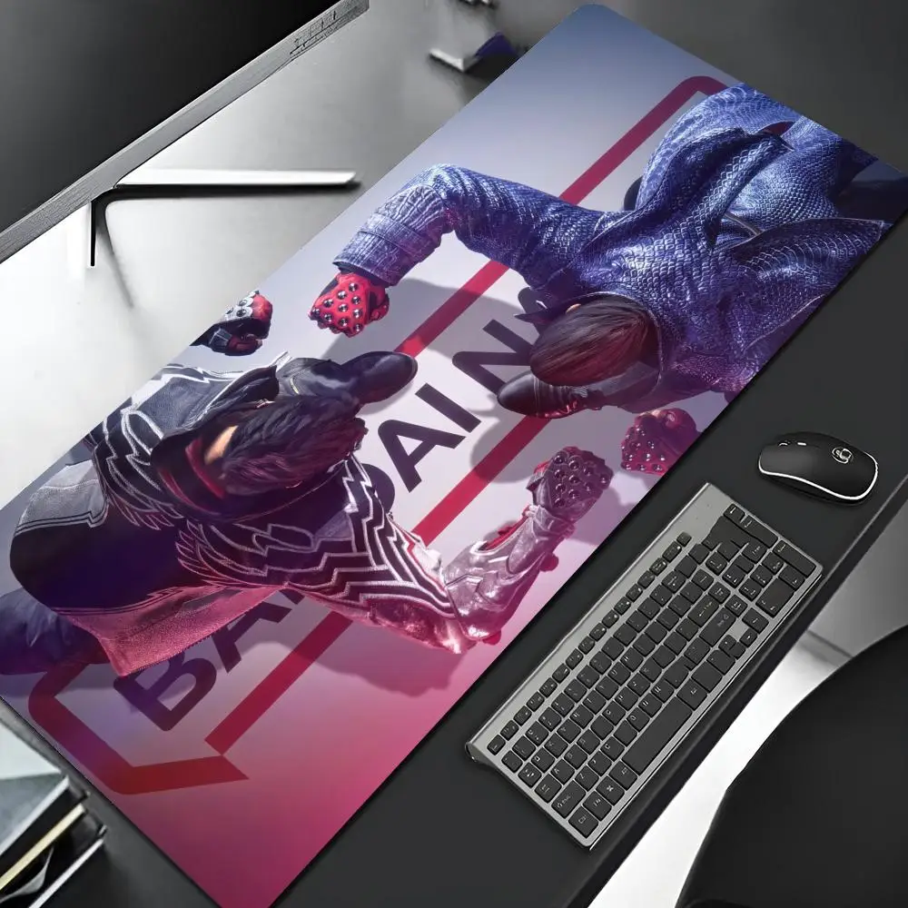 Tekken 8 Mouse Pad Gaming Locking Edge Big Computer Gamer Large Rubber Keyboard Art Mousepad Laptop Desk Mat
