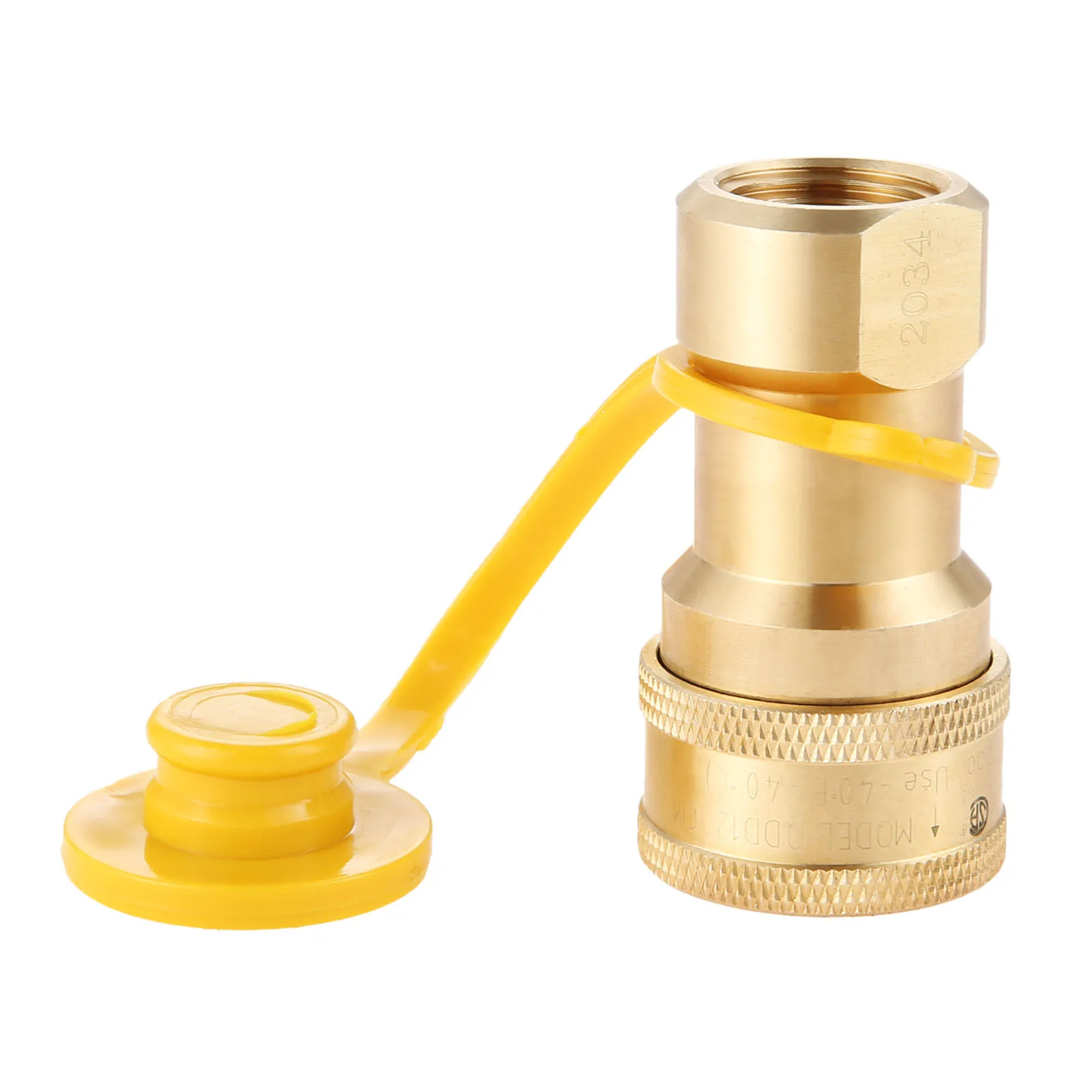 Connettore di disconnessione dell'adattatore a innesto rapido per propano a Gas naturale da 1/2 pollici in ottone con inserto maschio Kit di collegamento rapido per Gas da 1/2"