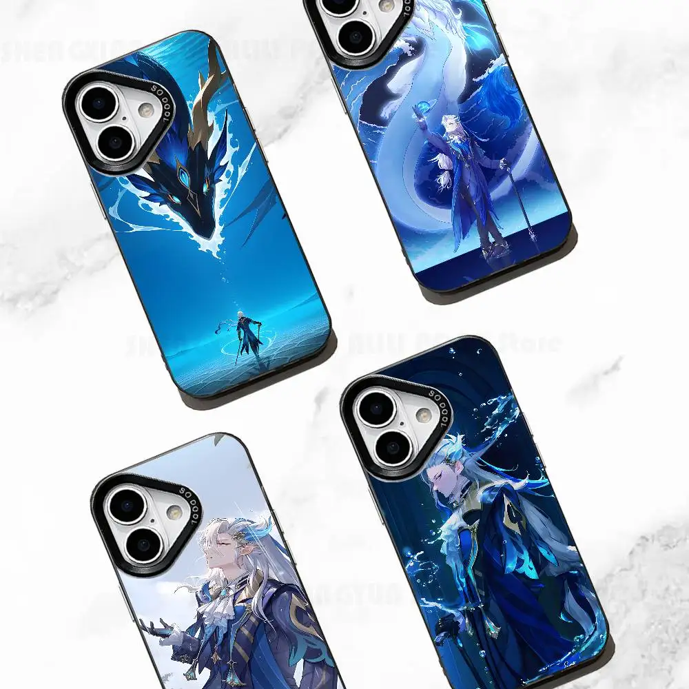 

Game N-Neuvillette Case For IPhone 17 16e 16 15 14 13 12 11 Pro Max X XS Air Plus Back Cover