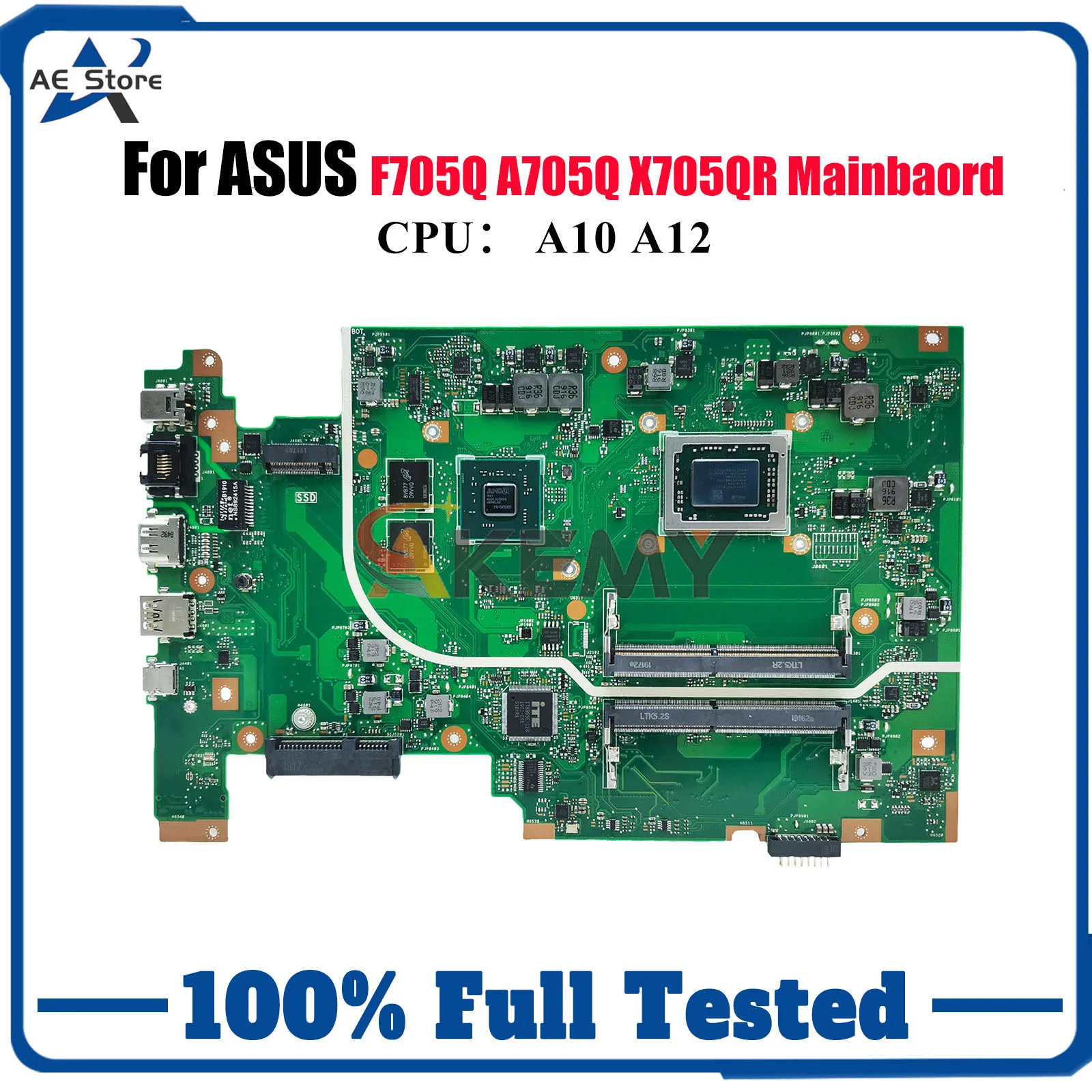 

X705QA Материнская плата для ноутбука ASUS VivoBook X705Q X705QR A705Q F705Q Материнская плата для ноутбука с процессором A10 A12 100% тестирование ОК быстрая доставка