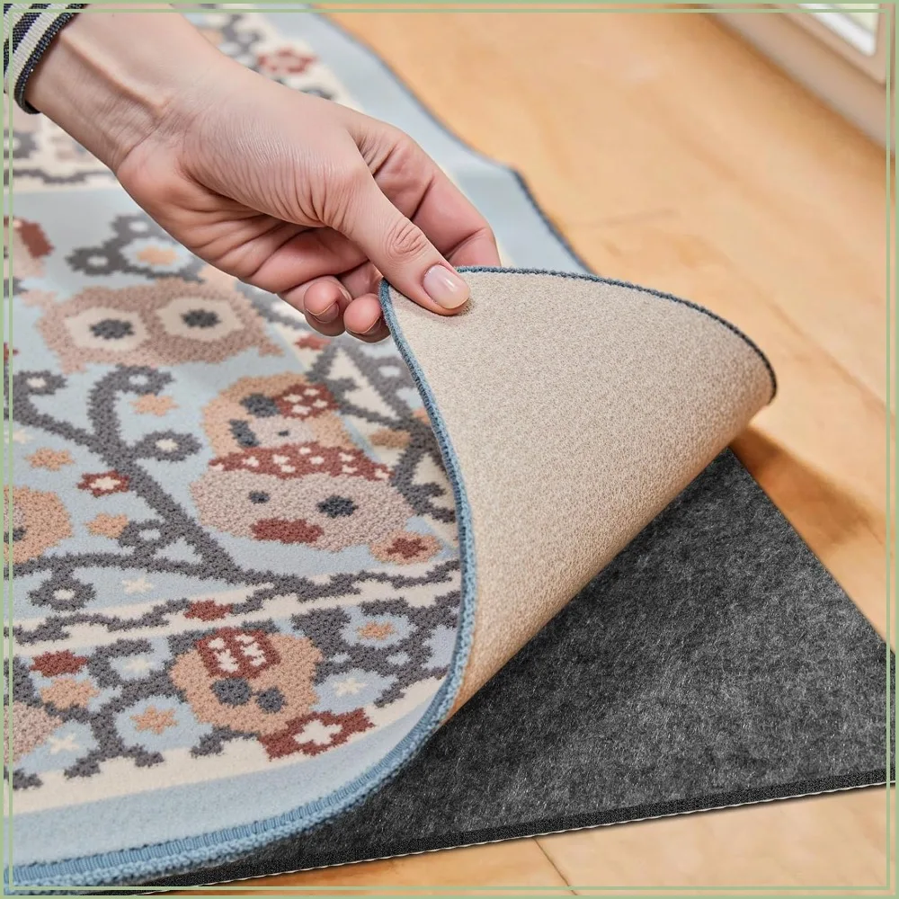 

Waterproof Rug Pad 9x12 Ft, Non Slip Carpet Pad for Hardwood Floors, Keep Rugs in Place Soft, Prevent Wrinkling