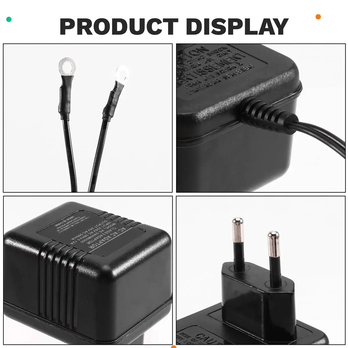 

lucky 24V 500mA Doorbell Transformer, Reliable AC Power Adapter for Ring Doorbell & Thermostat with 8M (315") Cord EU Plug