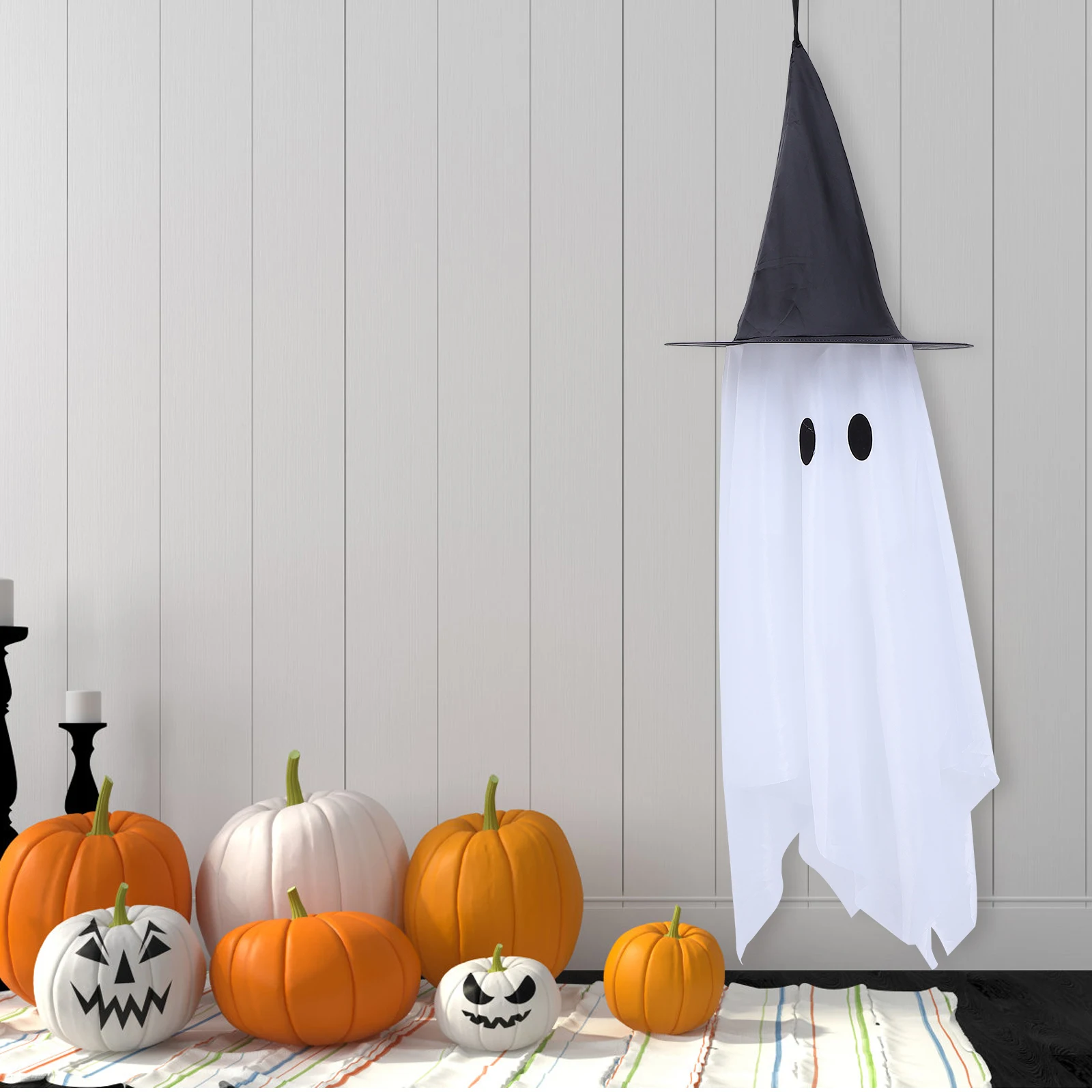 

Ghost Pendant Outdoor Ornaments Halloween Decoration Props Hanging Cute Statue Fabric Decorations Figurine