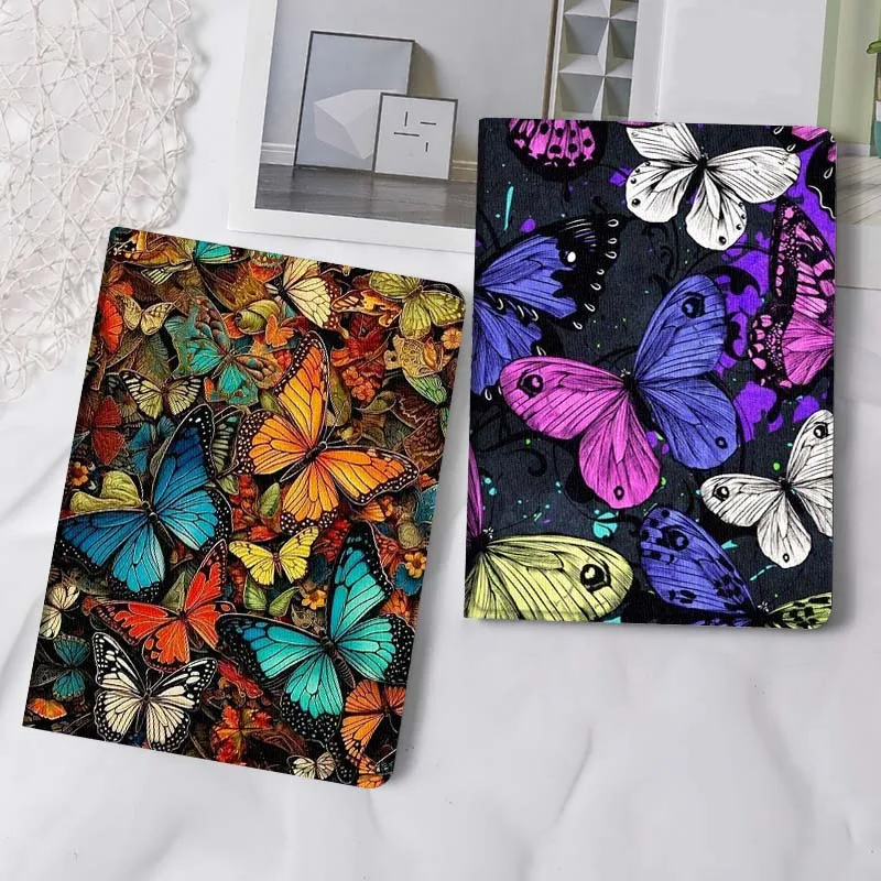 

Colorful Butterfly Pattern Art Tablet Case For Apple iPad Air Pro mini 1 2 3 4 5 6 7 8 9 11 M2 M3 M5 M4 5th 6th 7th 10th 11th